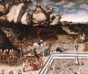 CRANACH, Lucas the Elder The Fountain of Youth (detail) dfg oil painting picture wholesale